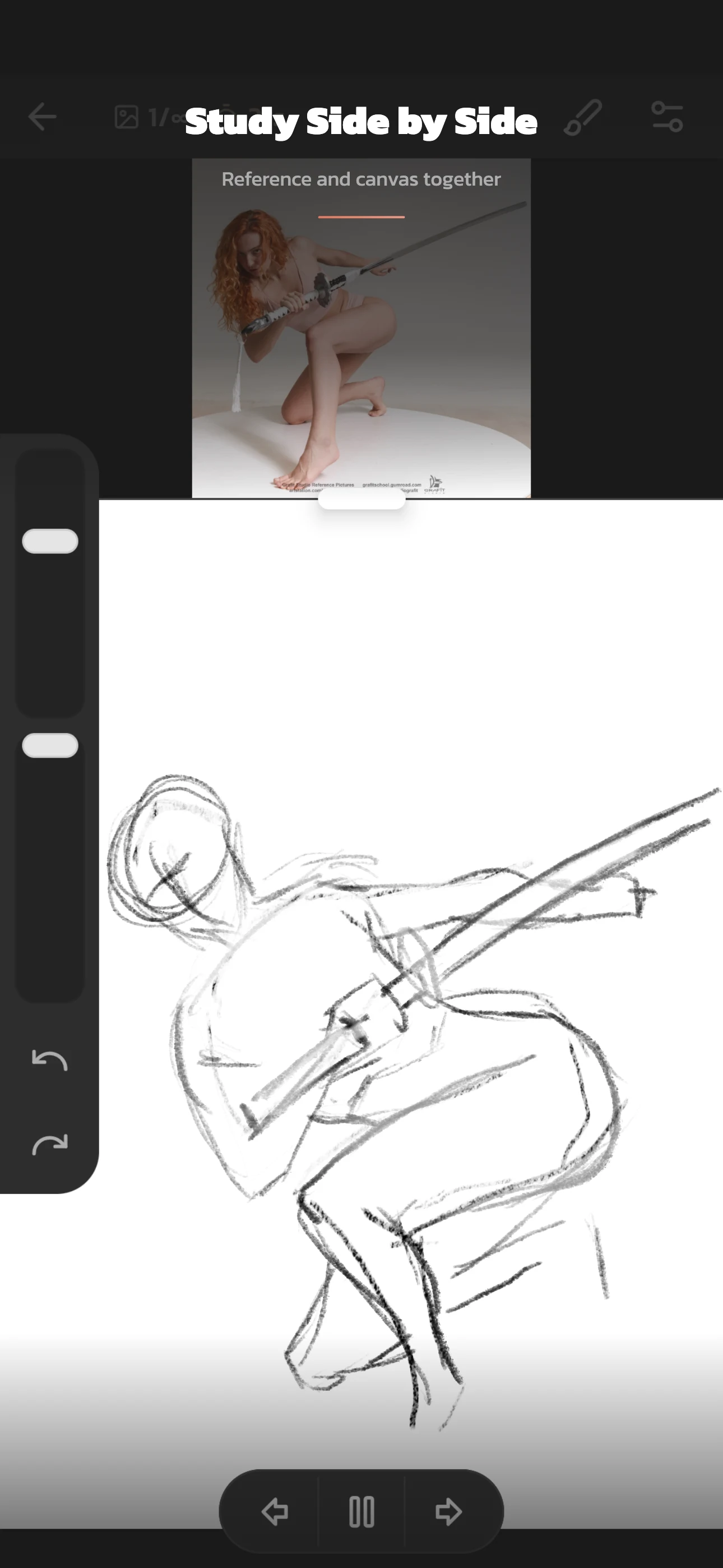 Draw Gestures: Figure Drawing screenshot